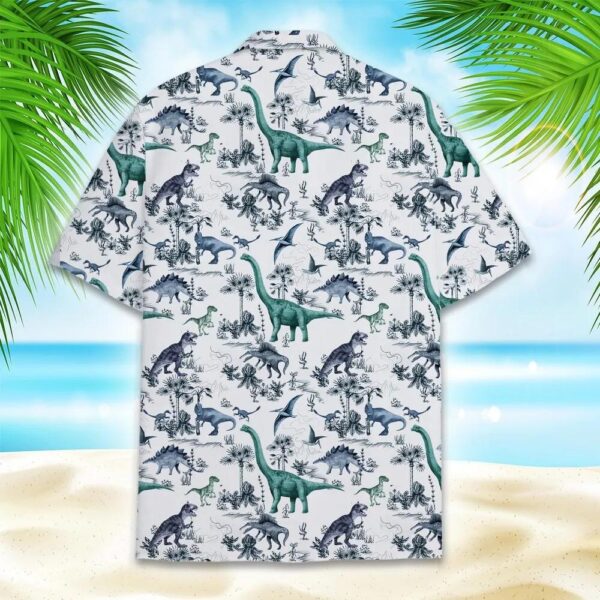 Vintage Jurassic T-Rex And Brontosaurus Hawaiian Shirt Vintage Jurassic T-Rex And Brontosaurus Hawaiian Shirt