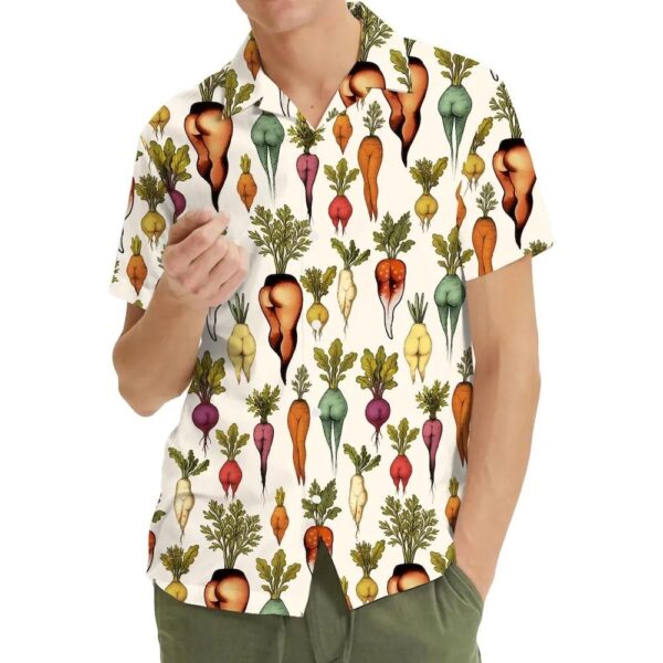Funny Vegetable Butt Hawaiian Shirt