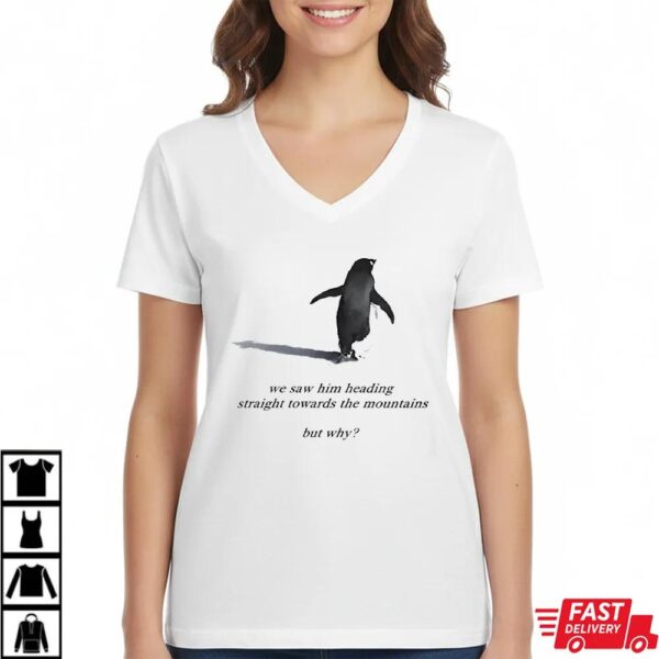 Sad Penguin With Mountains But Why Sweatshirt Sad Penguin With Mountains But Why Sweatshirt