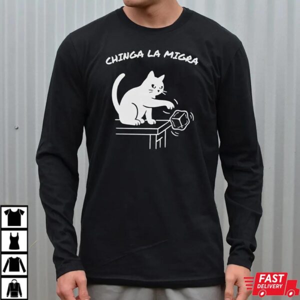 ICE Funny Cat Political Chinga La Migra Sweatshirt ICE Funny Cat Political Chinga La Migra Sweatshirt