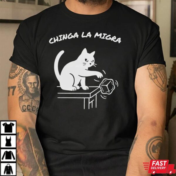 ICE Funny Cat Political Chinga La Migra Sweatshirt ICE Funny Cat Political Chinga La Migra Sweatshirt