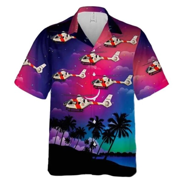 Polish Border Guard Airbus Helicopters H135 Hawaiian Shirt Polish Border Guard Airbus Helicopters H135 Hawaiian Shirt