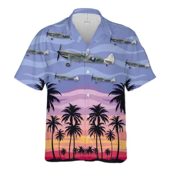 Royal Australian Air Force Spitfire Lf Mk Viii Hawaiian Shirt Royal Australian Air Force Spitfire Lf Mk Viii Hawaiian Shirt