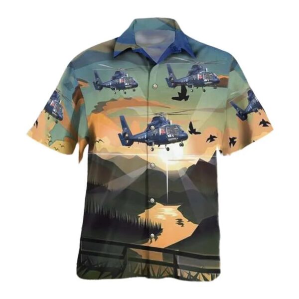 Royal Navy Aerospatiale As365n2 Dauphin Ii Hawaiian Shirt Royal Navy Aerospatiale As365n2 Dauphin Ii Hawaiian Shirt