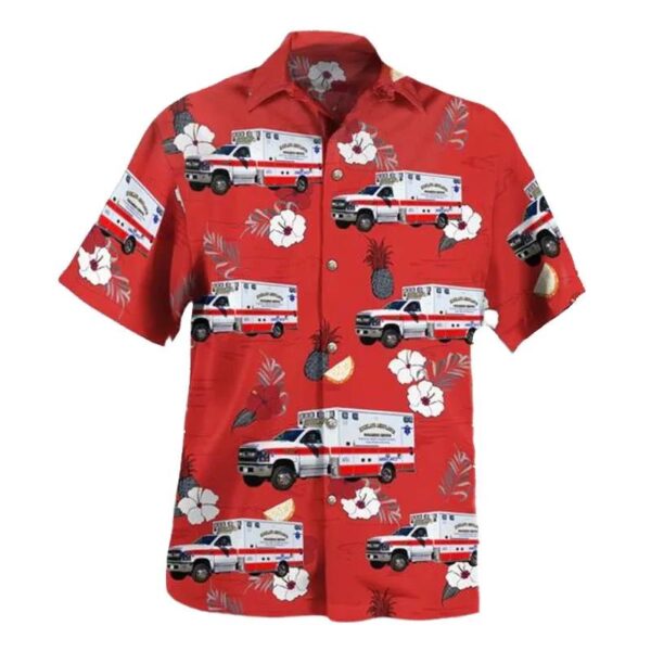 Goshen, Massachusetts, Highland Ambulance Ems Hawaiian Shirt Goshen, Massachusetts, Highland Ambulance Ems Hawaiian Shirt