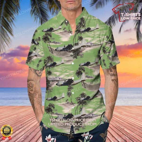 Lockheed C-130H Hercules Portugal Air Force Hawaiian Shirt Lockheed C-130H Hercules Portugal Air Force Hawaiian Shirt