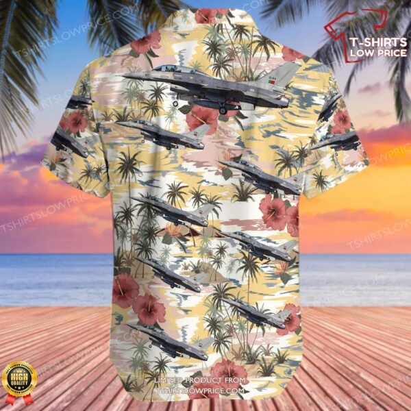 General Dynamics F-16BM Fighting Falcon Portugal Air Force Hawaiian Shirt General Dynamics F-16BM Fighting Falcon Portugal Air Force Hawaiian Shirt