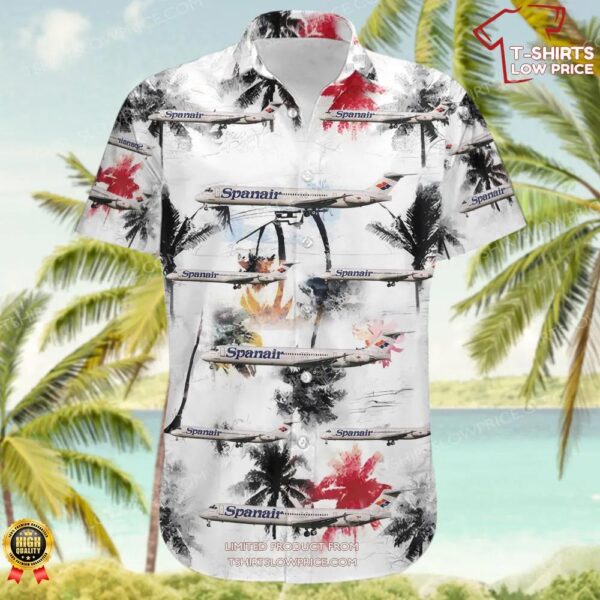 McDonnell Douglas MD-83 Spanair Hawaiian Shirt