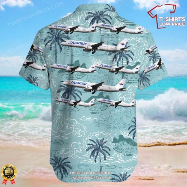 Airbus A321-231 Spanair Hawaiian Shirt Airbus A321-231 Spanair Hawaiian Shirt