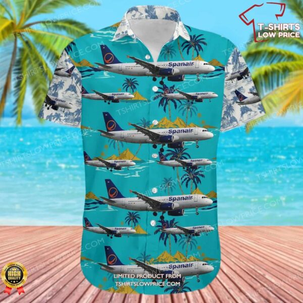 Airbus A320-232 Spanair Hawaiian Shirt