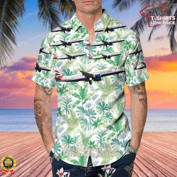 Embraer ERJ-190-100LR British Airways (BA CityFlyer) Hawaiian Shirt Embraer ERJ-190-100LR British Airways (BA CityFlyer) Hawaiian Shirt