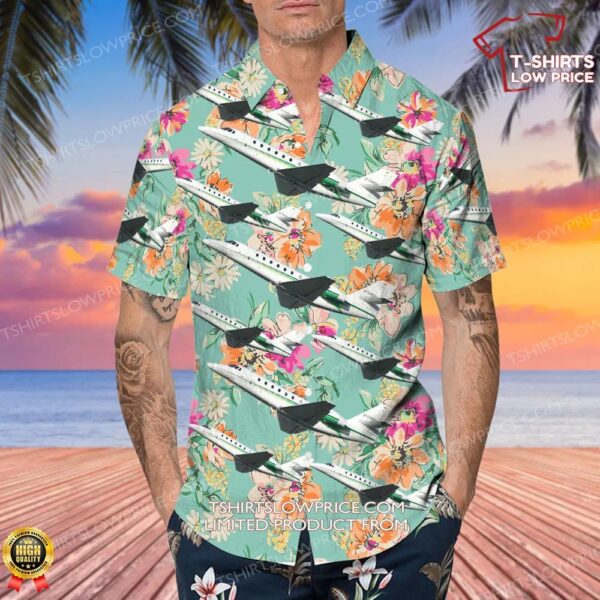Cessna 680 Citation Sovereign E-Aviation Hawaiian Shirt Cessna 680 Citation Sovereign E-Aviation Hawaiian Shirt