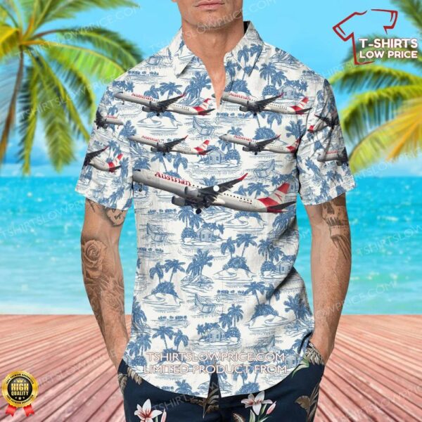 Embraer ERJ-190-200LR Austrian Airlines Hawaiian Shirt