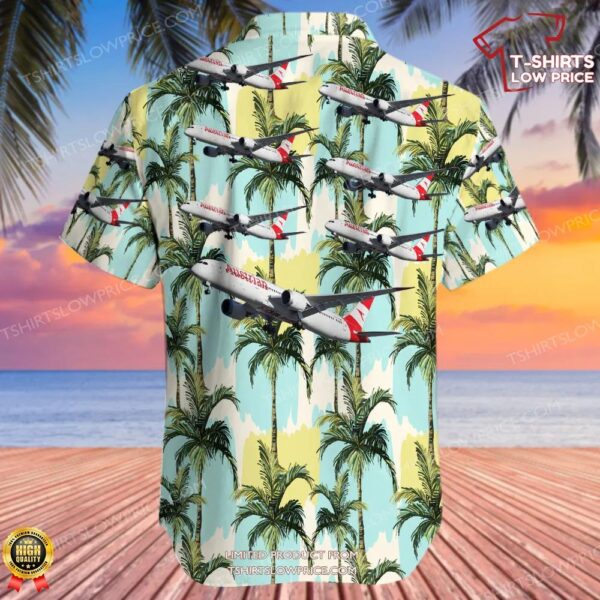 Boeing 787-9 Dreamliner Austrian Airlines Hawaiian Shirt Boeing 787-9 Dreamliner Austrian Airlines Hawaiian Shirt