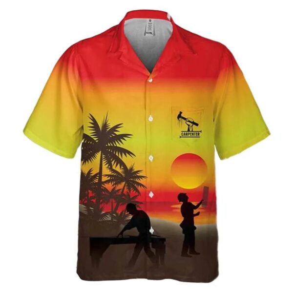 Carpenter Sunset Pocket Hawaiian Shirt Carpenter Sunset Pocket Hawaiian Shirt