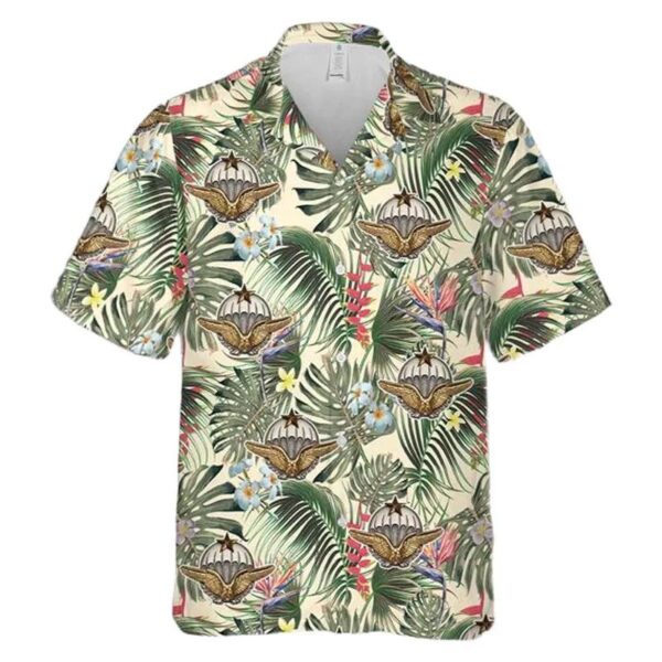 French Air Force Paratrooper Brevet Hawaiian Shirt
