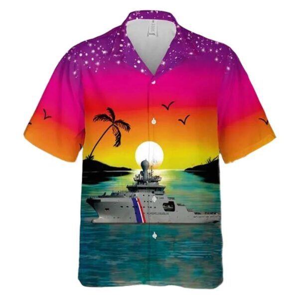 Icelandic Coast Guard, Ut 515 L Hawaiian Shirt Icelandic Coast Guard, Ut 515 L Hawaiian Shirt