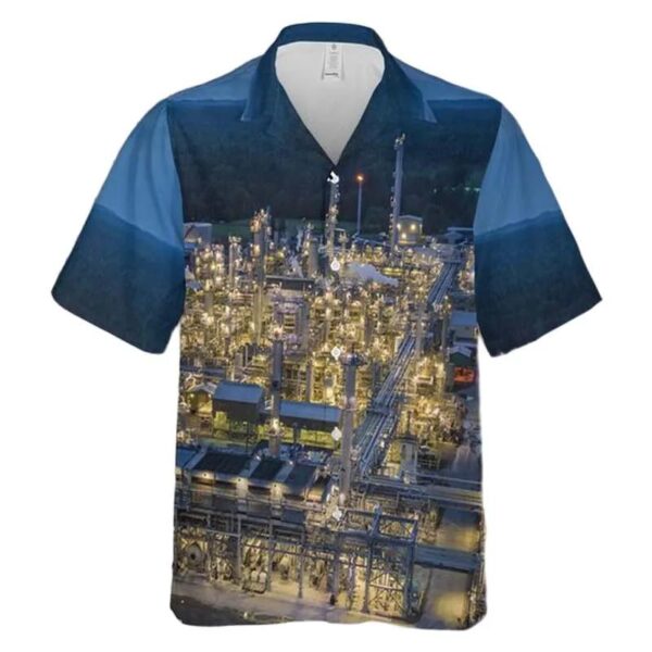 Kenai, Alaska, Kenai Refinery American Oil Refinery Marathon Petroleum Corporation Hawaiian Shirt Kenai, Alaska, Kenai Refinery American Oil Refinery Marathon Petroleum Corporation Hawaiian Shirt