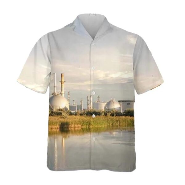 Mandan, North Dakota, Mandan Refinery American Oil Refinery Marathon Petroleum Corporation Hawaiian Shirt Mandan, North Dakota, Mandan Refinery American Oil Refinery Marathon Petroleum Corporation Hawaiian Shirt