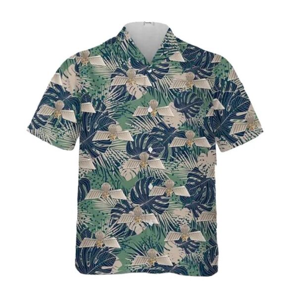 Netherland Parachutist Foreign Jump Wings Brite Hawaiian Shirt Netherland Parachutist Foreign Jump Wings Brite Hawaiian Shirt