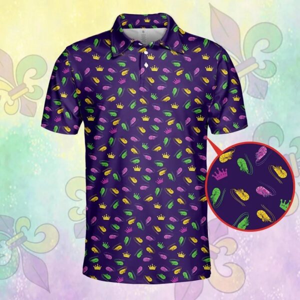 Mardi Gras Lobster Polo Shirt Mardi Gras Lobster Polo Shirt