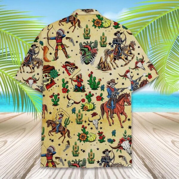 Mexican Cowboy Skeleton Hawaiian Shirt Mexican Cowboy Skeleton Hawaiian Shirt