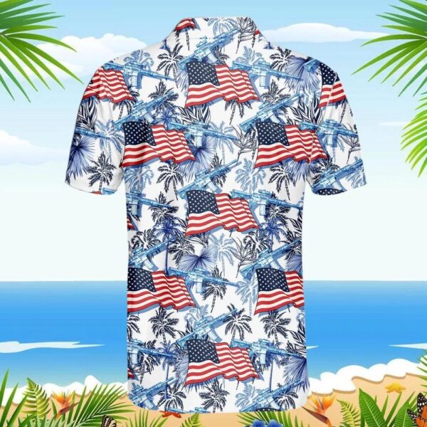 USA Flag Rifle Polo Shirt USA Flag Rifle Polo Shirt