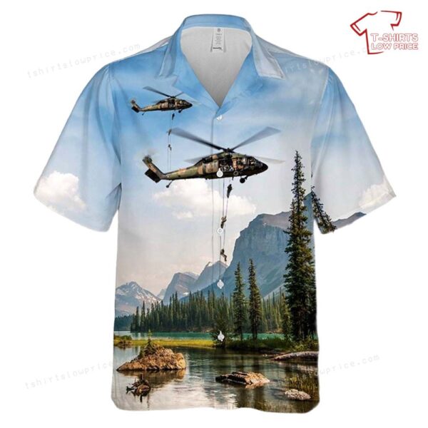 Australian Army 171st Special Operations Aviation Squadron S-70A-9 Black Hawk Hawaiian Shirt