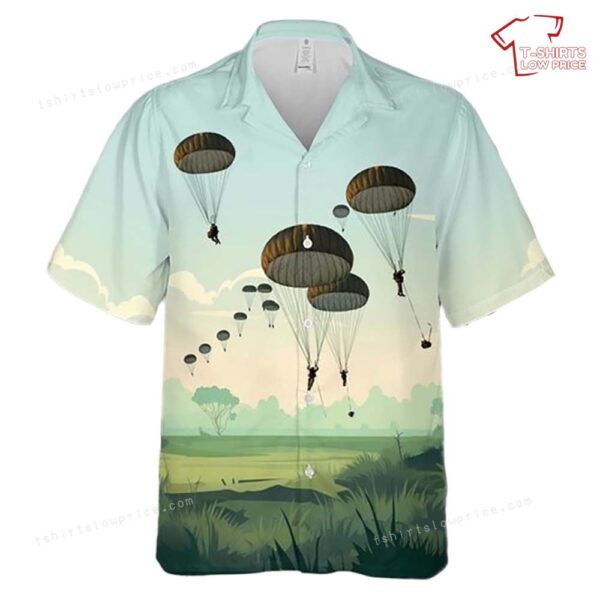 Australian Army 3rd Battalion, Royal Australian Regiment Parachute Drop Hawaiian Shirt Australian Army 3rd Battalion, Royal Australian Regiment Parachute Drop Hawaiian Shirt