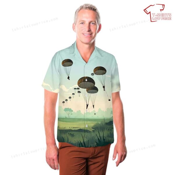 Australian Army 3rd Battalion, Royal Australian Regiment Parachute Drop Hawaiian Shirt Australian Army 3rd Battalion, Royal Australian Regiment Parachute Drop Hawaiian Shirt
