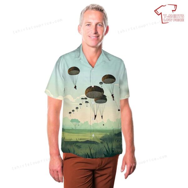 Australian Army 3rd Battalion, Royal Australian Regiment Parachute Drop Pocket Hawaiian Shirt Australian Army 3rd Battalion, Royal Australian Regiment Parachute Drop Pocket Hawaiian Shirt