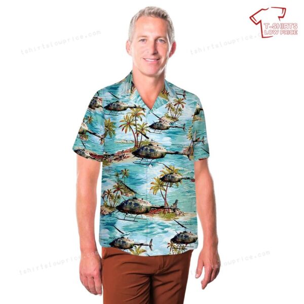 Australian Army Bell OH-58A Kiowa Hawaiian Shirt Australian Army Bell OH-58A Kiowa Hawaiian Shirt