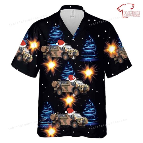 Australian Army Bushmaster Neon Christmas Xmas Hawaiian Shirt