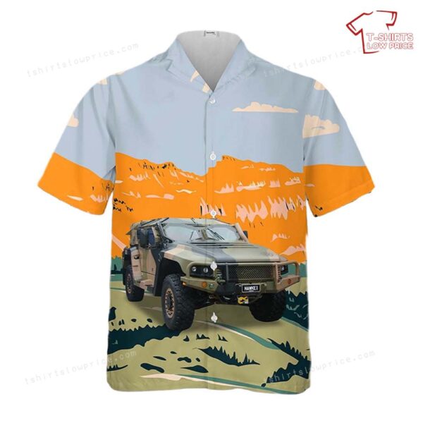Australian Army Hawkei Light Utility Vehicles Hawaiian Shirt Australian Army Hawkei Light Utility Vehicles Hawaiian Shirt