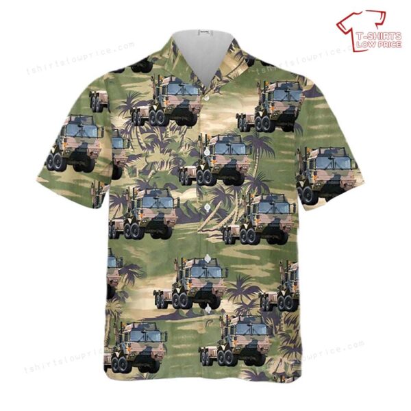 Australian Army HX77 Military Trucks Hawaiian Shirt Australian Army HX77 Military Trucks Hawaiian Shirt