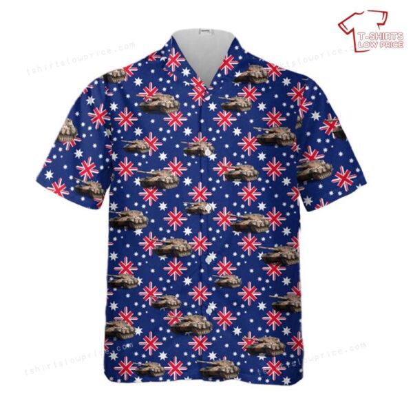 Australian Army Leopard 1A4 (AS1) MBT, Australia Day Hawaiian Shirt Australian Army Leopard 1A4 (AS1) MBT, Australia Day Hawaiian Shirt