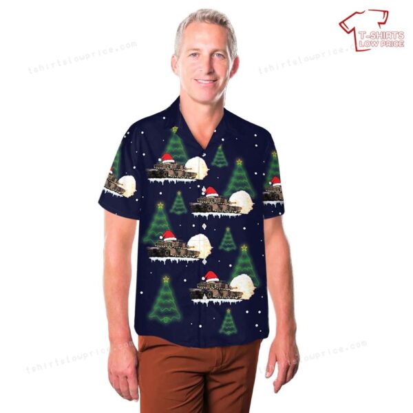 Australian Army M1 Abrams tank Neon Christmas Xmas Hawaiian Shirt Australian Army M1 Abrams tank Neon Christmas Xmas Hawaiian Shirt