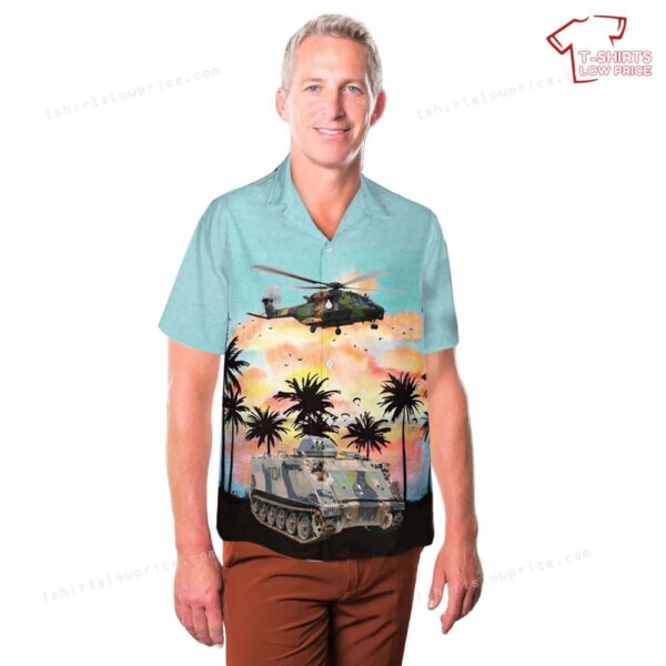 Australian Army M113 Armoured Personnel Carrier & NHI MRH-90 Hawaiian Shirt