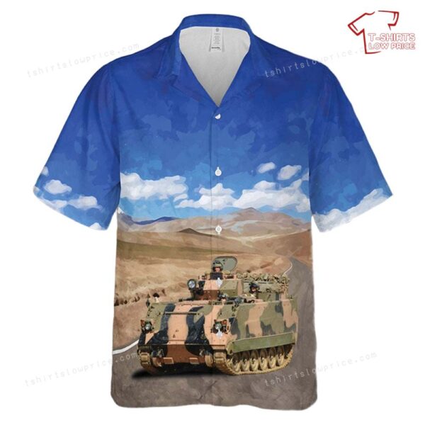 Australian Army M113AS4 Armored Personnel Carrier Hawaiian Shirt Australian Army M113AS4 Armored Personnel Carrier Hawaiian Shirt
