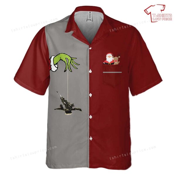 Australian Army M777 155mm lightweight towed howitzer Christmas Pocket Hawaiian Shirt Australian Army M777 155mm lightweight towed howitzer Christmas Pocket Hawaiian Shirt
