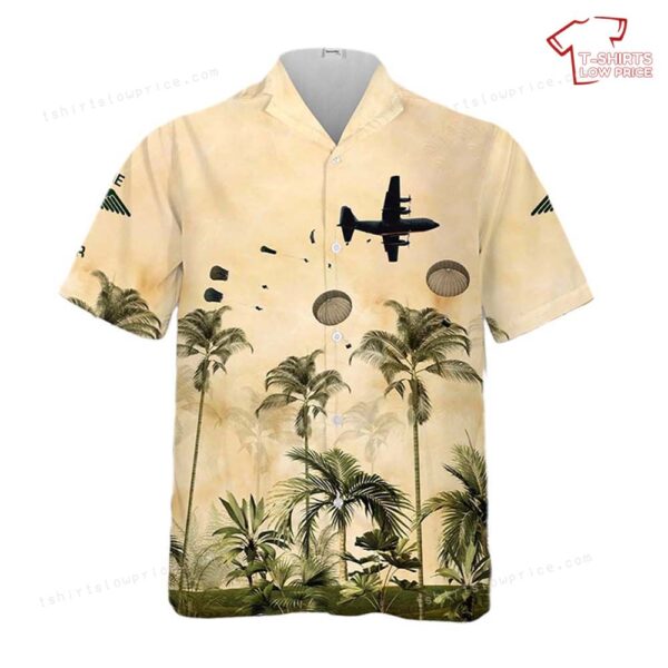 Australian Army Soldiers, 3rd Royal Australian Regiment parachute jump from a C-130 Hercules cargo aircraft Hawaiian Shirt
