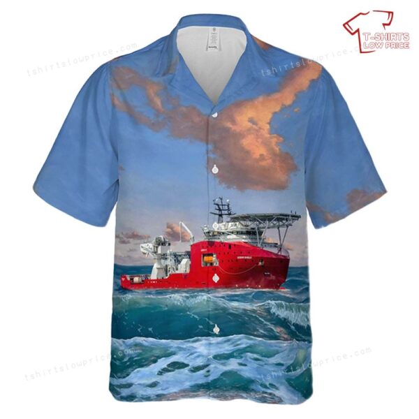 Australian Border Force Cutter (ABFC) Ocean Shield Hawaiian Shirt Australian Border Force Cutter (ABFC) Ocean Shield Hawaiian Shirt