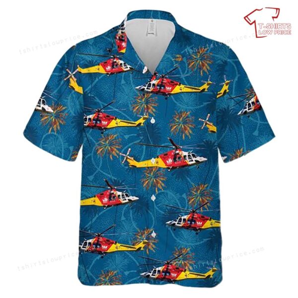 Australian Westpac Lifesaver Rescue Helicopter Service AgustaWestland AW139 Hawaiian Shirt Australian Westpac Lifesaver Rescue Helicopter Service AgustaWestland AW139 Hawaiian Shirt