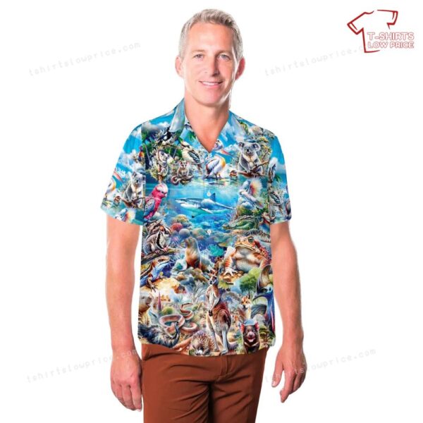 Australian Wildlife & Nature Hawaiian Shirt Australian Wildlife & Nature Hawaiian Shirt