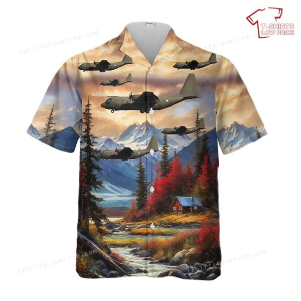 Austrian Air Force Herc 8T-CC Hawaiian Shirt Austrian Air Force Herc 8T-CC Hawaiian Shirt