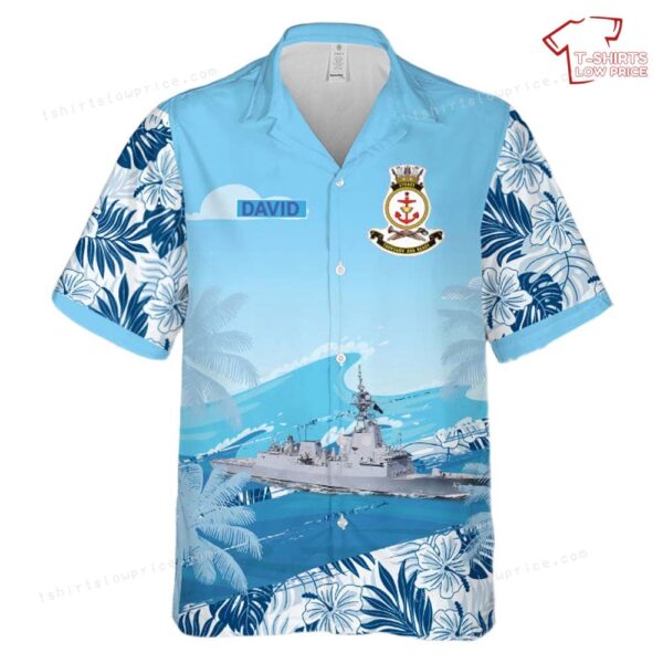 Custom Name Royal Australian Navy HMAS Sydney (DDG 42), Father’s Day Hawaiian Shirt Custom Name Royal Australian Navy HMAS Sydney (DDG 42), Father’s Day Hawaiian Shirt