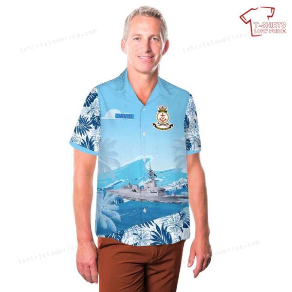 Custom Name Royal Australian Navy HMAS Sydney (DDG 42), Father’s Day Hawaiian Shirt Custom Name Royal Australian Navy HMAS Sydney (DDG 42), Father’s Day Hawaiian Shirt