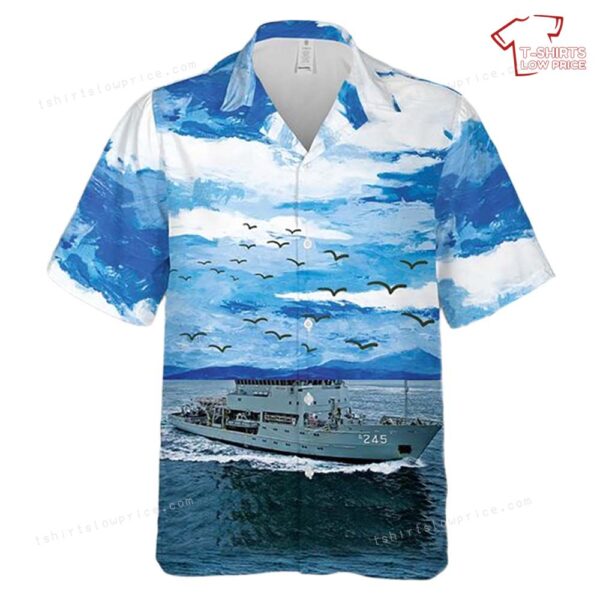 HMAS Leeuwin (A 245) Royal Australian Navy Hawaiian Shirt HMAS Leeuwin (A 245) Royal Australian Navy Hawaiian Shirt
