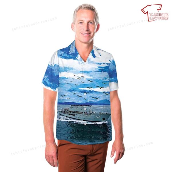 HMAS Leeuwin (A 245) Royal Australian Navy Hawaiian Shirt HMAS Leeuwin (A 245) Royal Australian Navy Hawaiian Shirt
