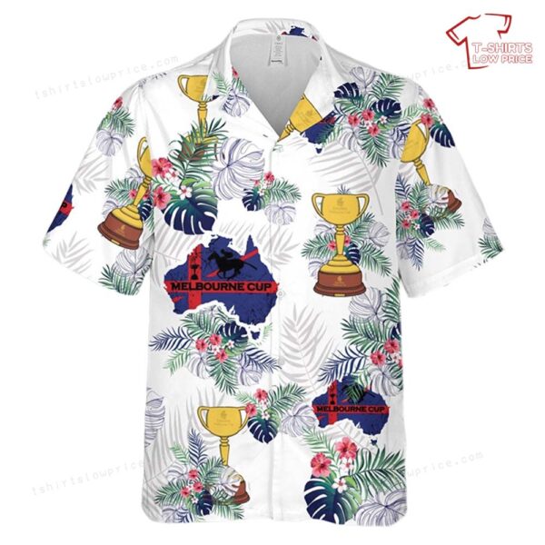 Melbourne Cup Trophy – Horse Racing with Australian flag Hawaiian Shirt Melbourne Cup Trophy – Horse Racing with Australian flag Hawaiian Shirt
